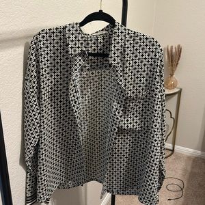 Black and white blouse from Abercrombie